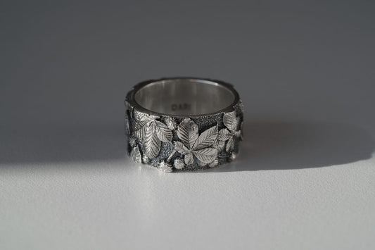 Ring "Chestnuts" blackened (10 mm)