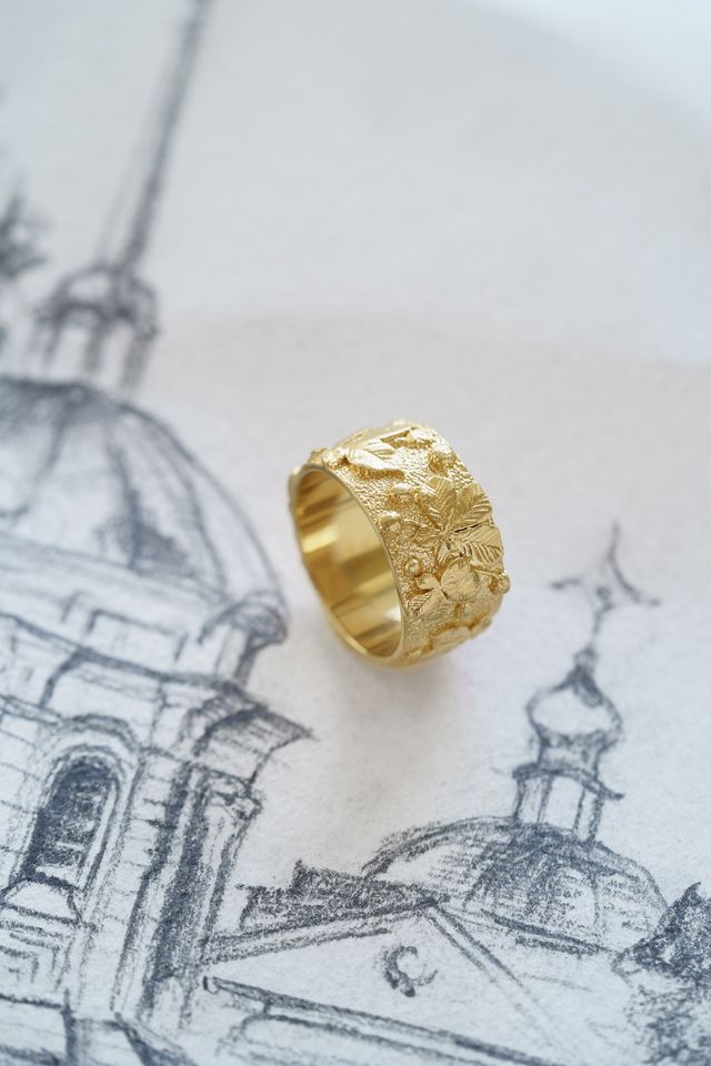 Ring "Kyiv Chestnuts" light (10 mm)