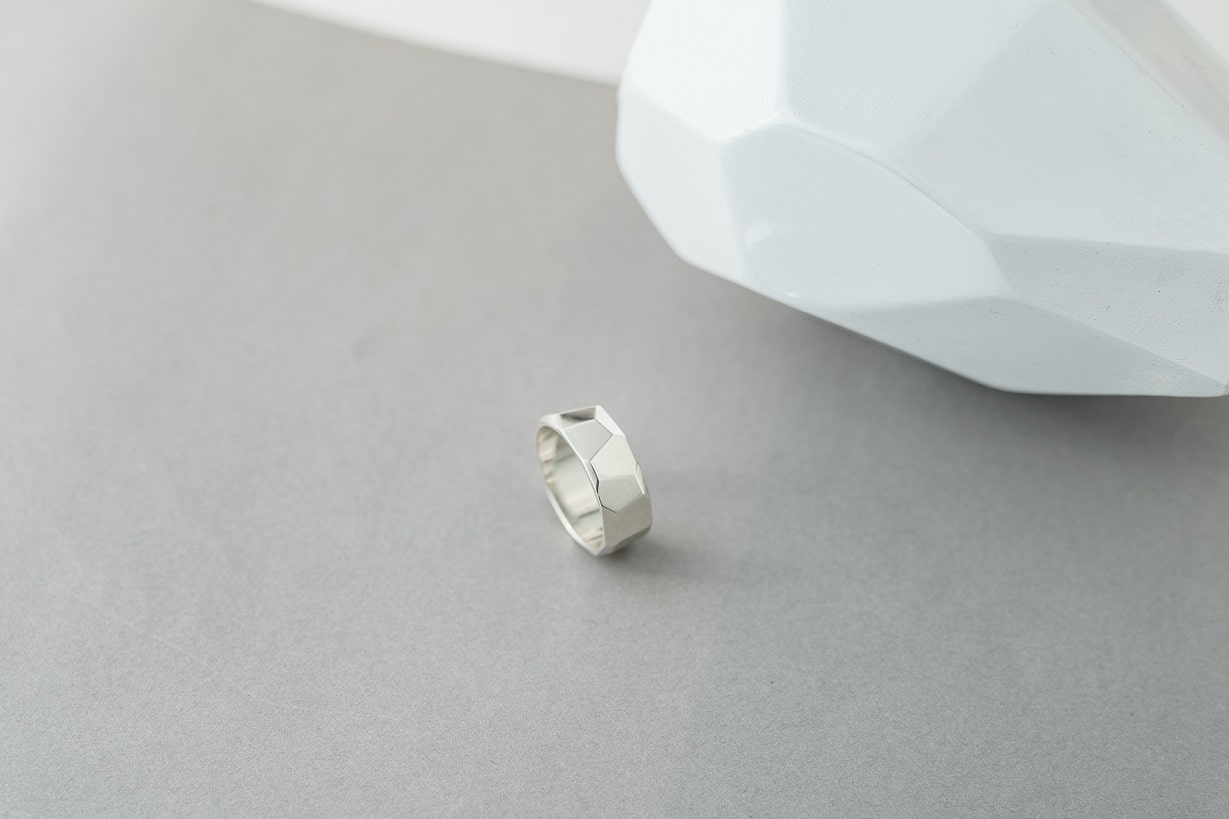 Ring "Large facets" (8 mm)