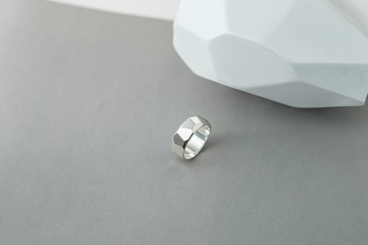 Ring "Large facets" (8 mm)