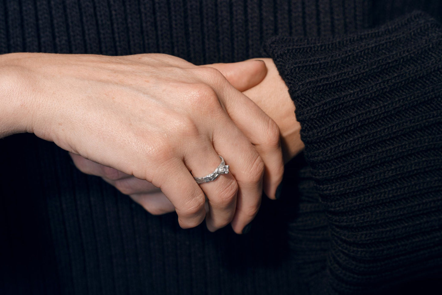 Ring «Light asteroid» (gemstone 3,5 mm)