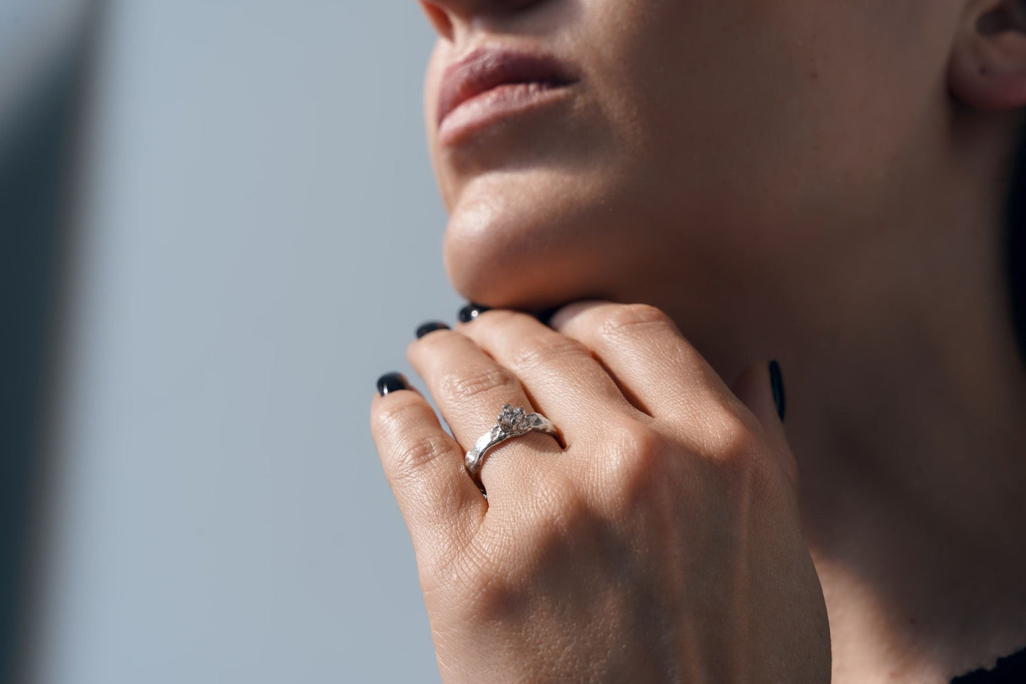 Ring «Light asteroid» (gemstone 3,5 mm)