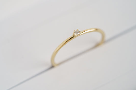 Ring "Dew" (gemstone 1.75 mm)