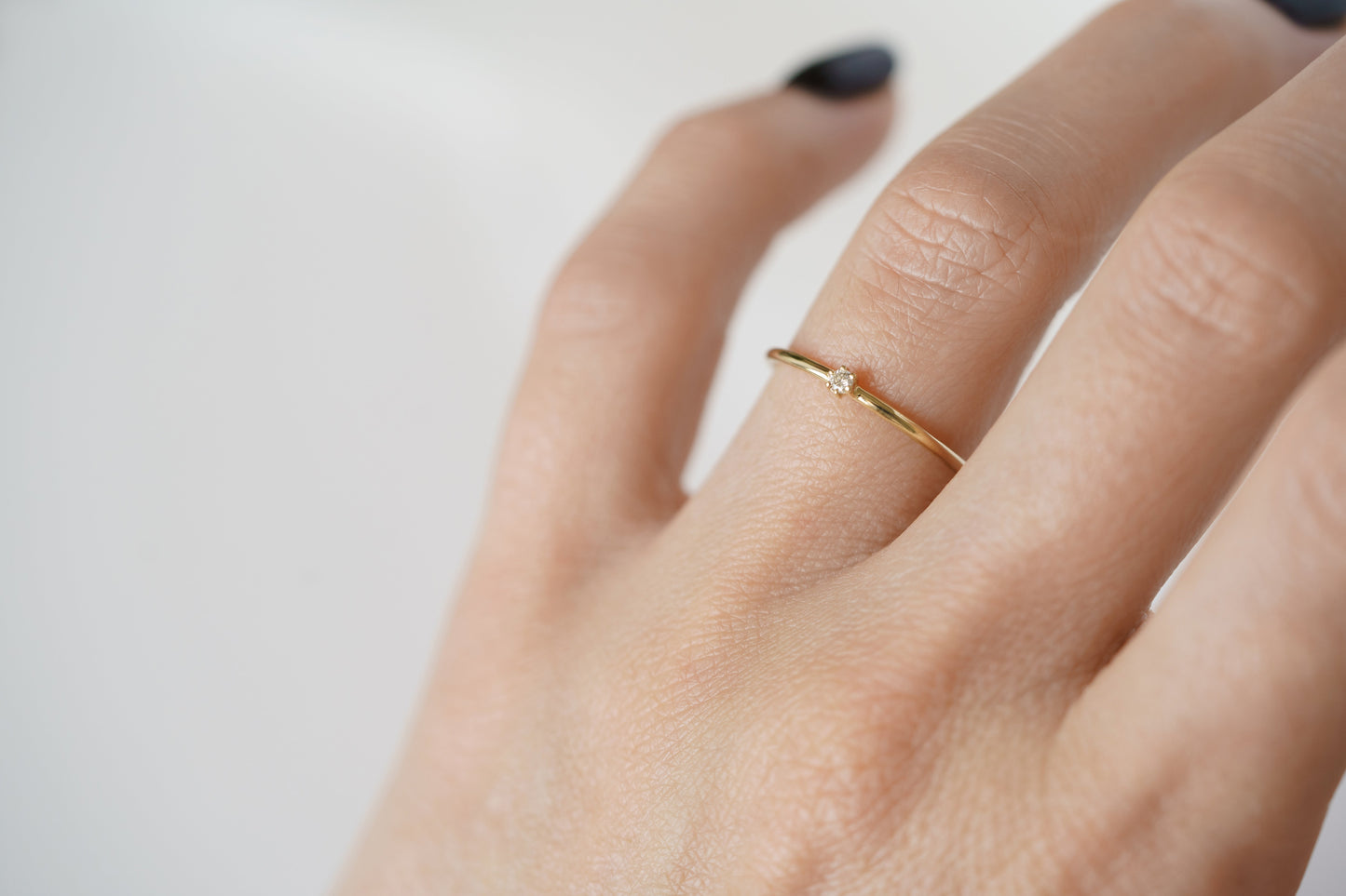 Ring "Dew" (gemstone 1.75 mm)