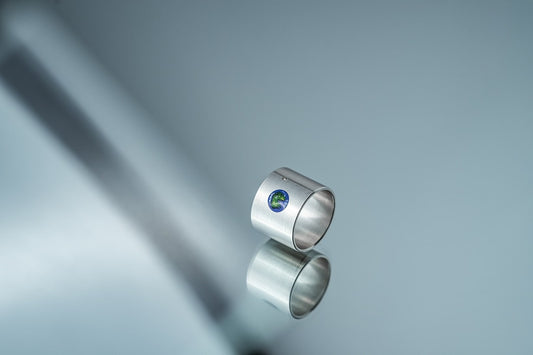 Ring "My Planet" with a gem (15 mm)