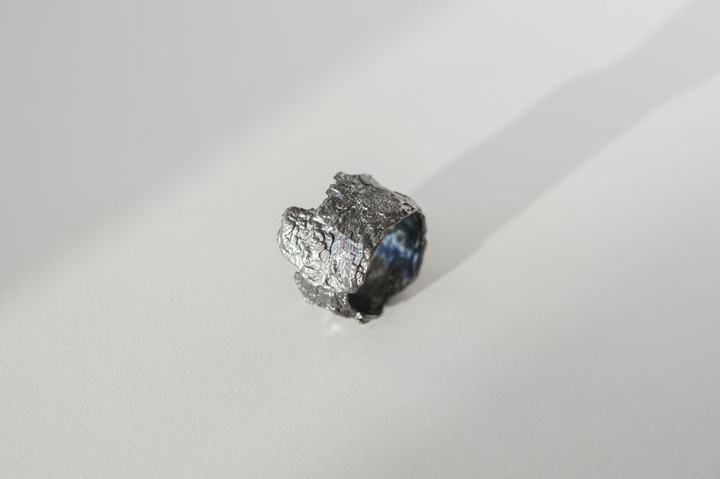 Ring "Oak bark" blackened (11-16 mm)