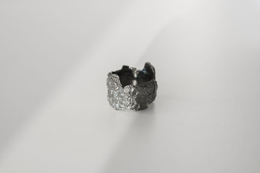 Ring "Oak bark" blackened (11-16 mm)