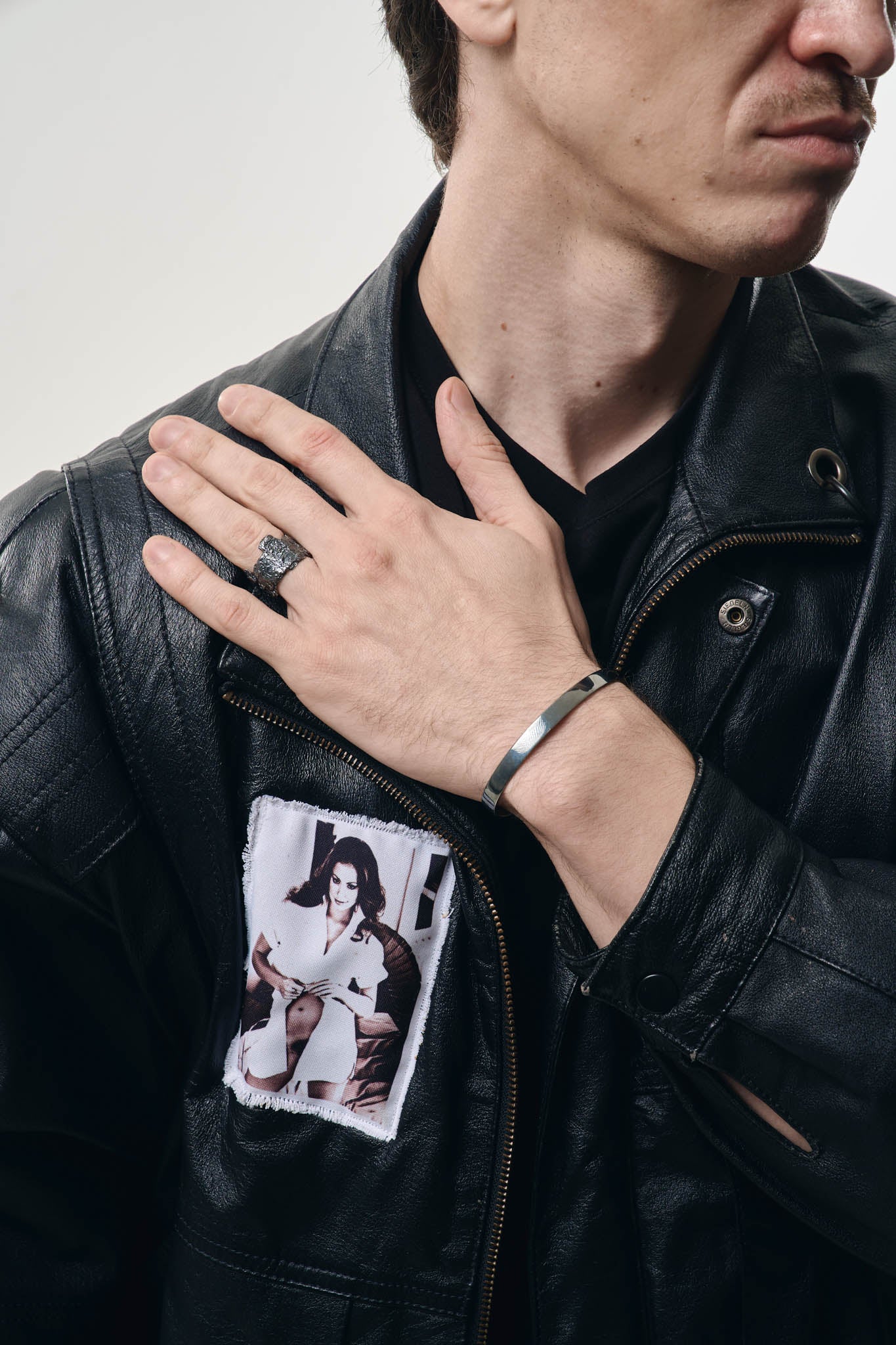 Bracelet "Simple" blackened