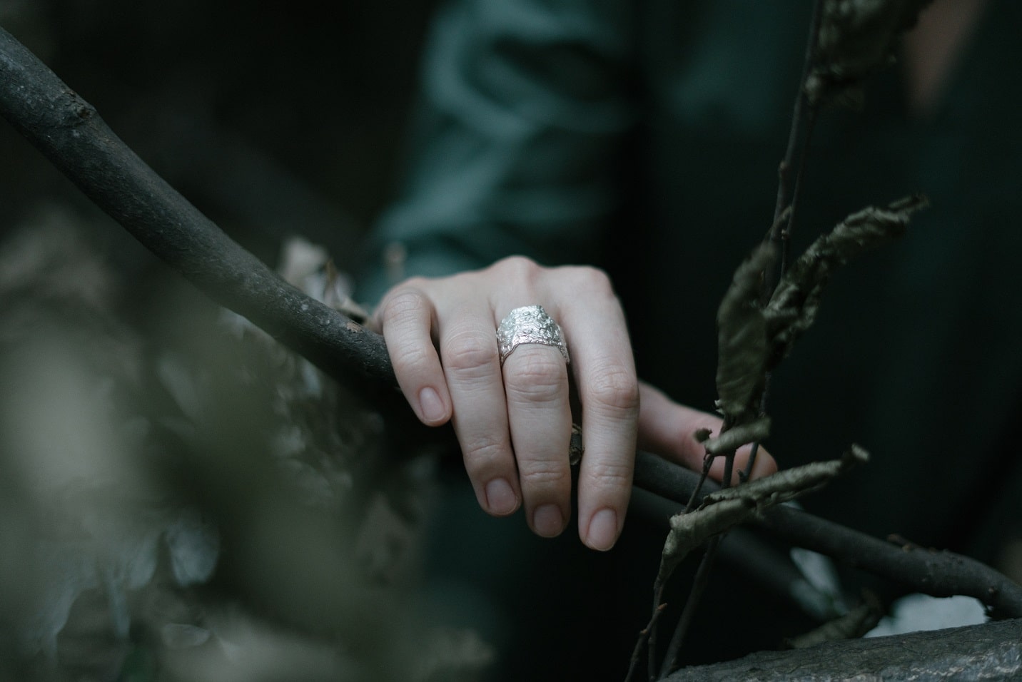 Ring "Oak bark" light (11-16 mm)