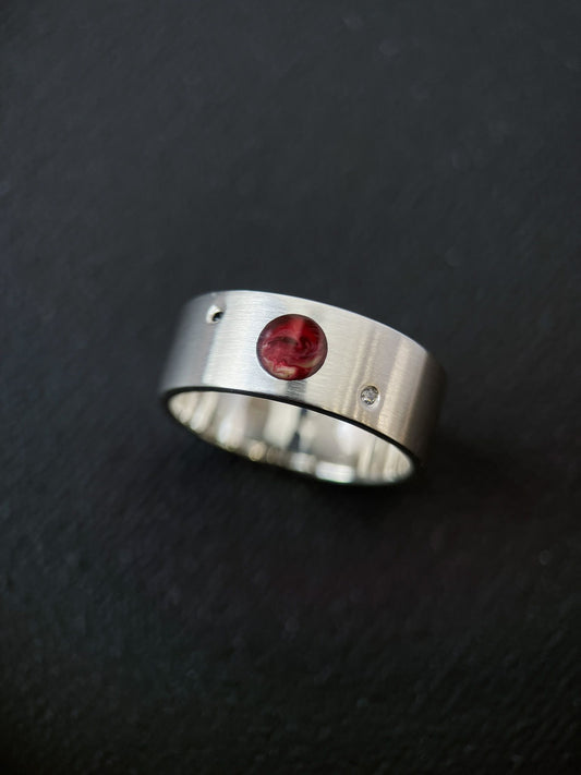 Ring "Mars" with satellites Phobos and Deimos (8 mm)
