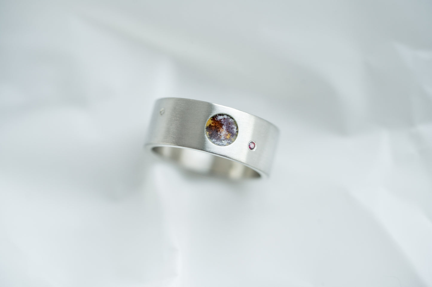 Ring "Pluto" with satellites Charon, Styx, Nycta, Cerberus and Hydra (8 mm)