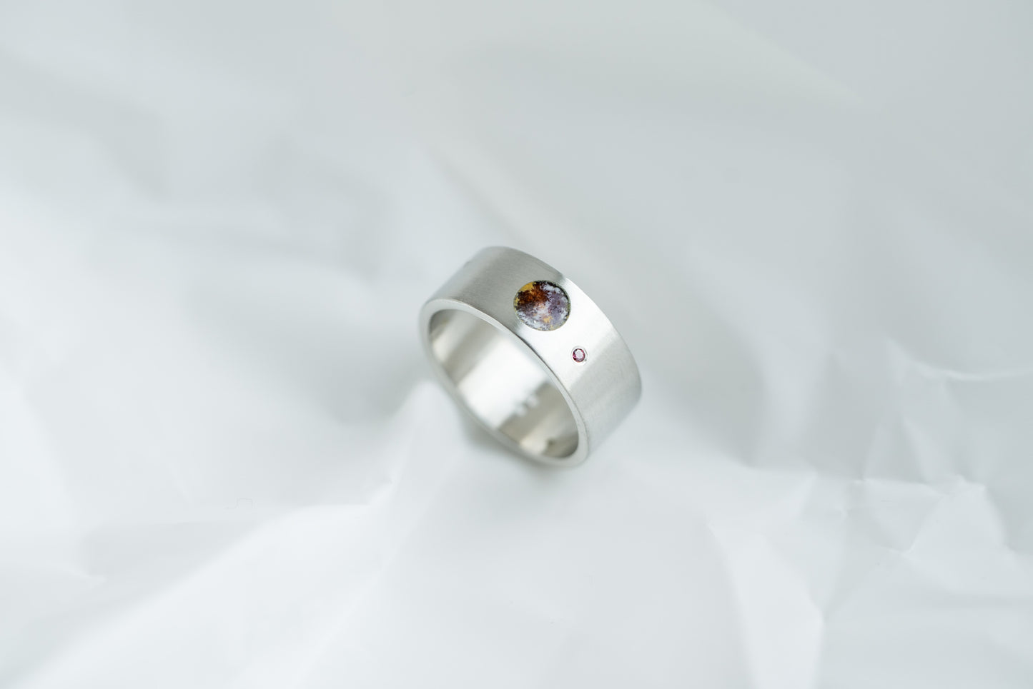 Ring "Pluto" with satellites Charon, Styx, Nycta, Cerberus and Hydra (8 mm)