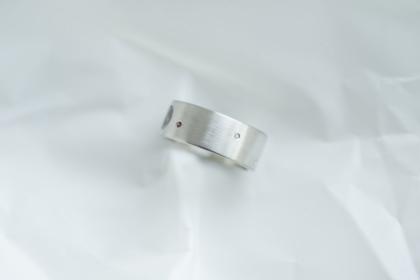 Ring "Pluto" with satellites Charon, Styx, Nycta, Cerberus and Hydra (8 mm)
