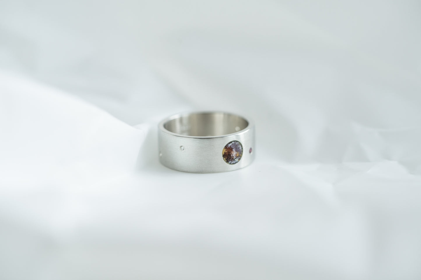 Ring "Pluto" with satellites Charon, Styx, Nycta, Cerberus and Hydra (8 mm)