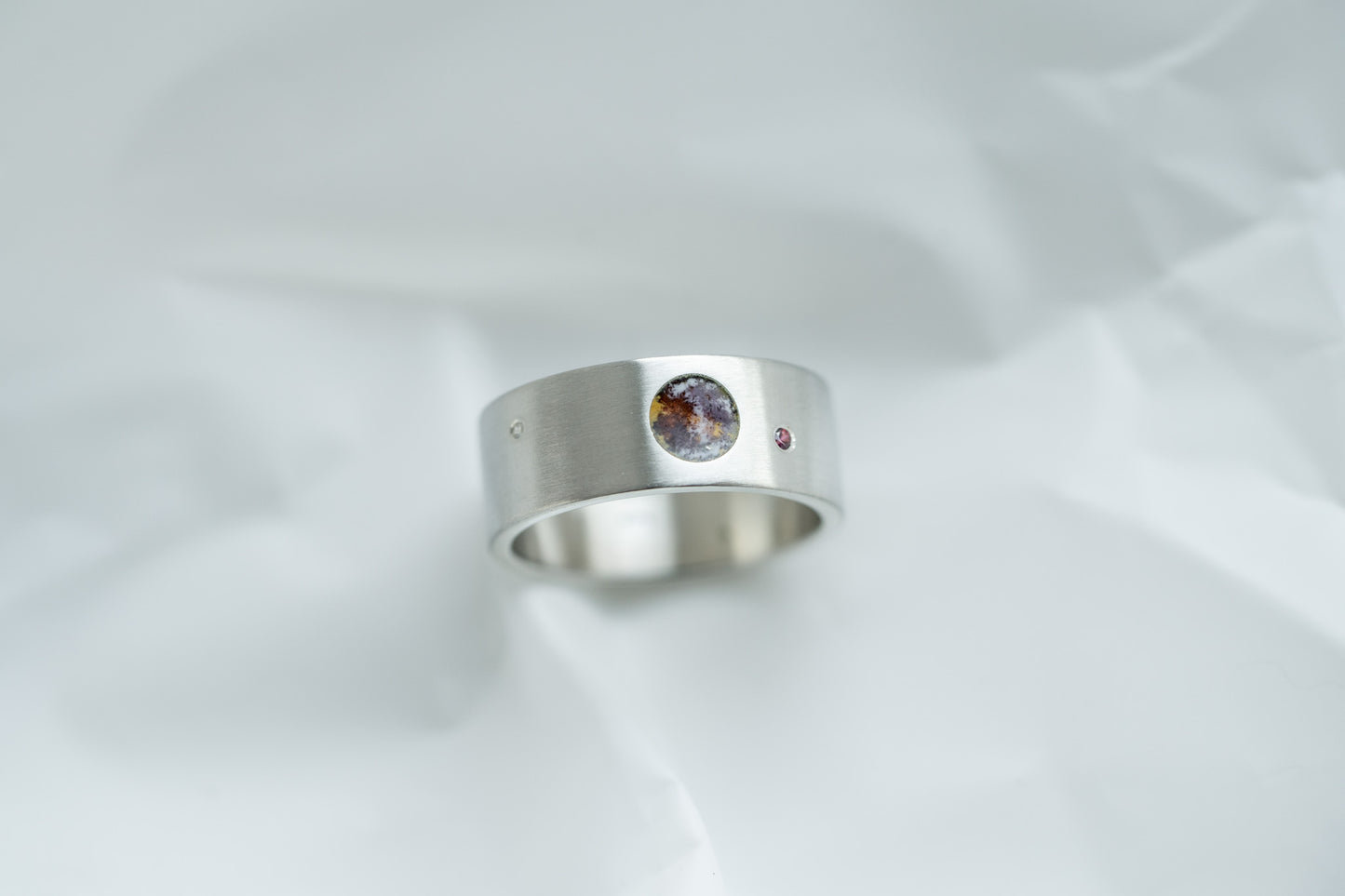 Ring "Pluto" with satellites Charon, Styx, Nycta, Cerberus and Hydra (8 mm)