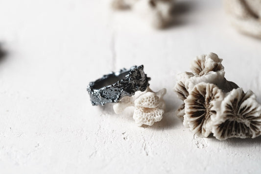 Ring "Reefs" (6 mm) blackened