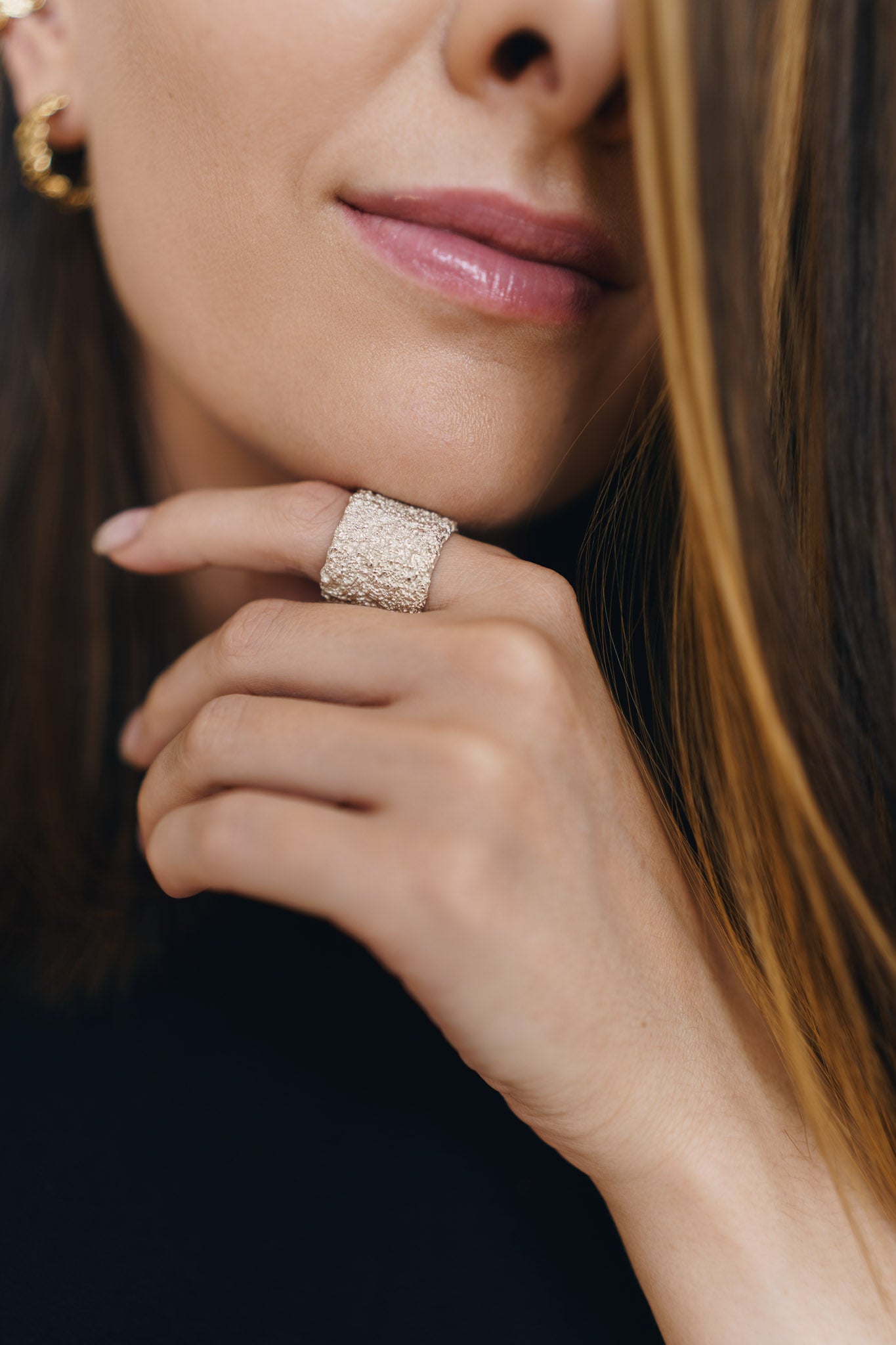 Ring "Sand" light (18 mm)