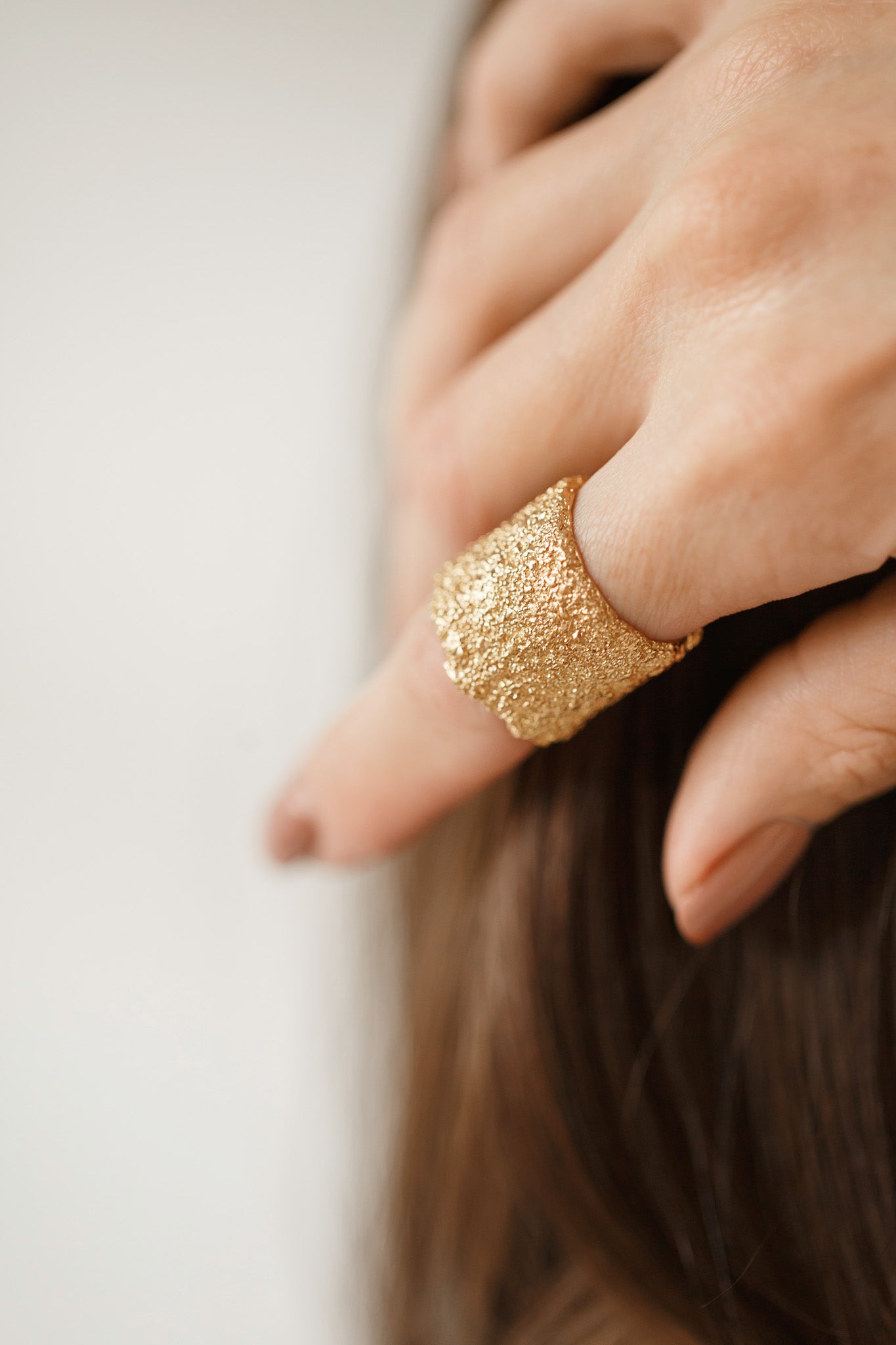 Ring "Sand" light (18 mm)