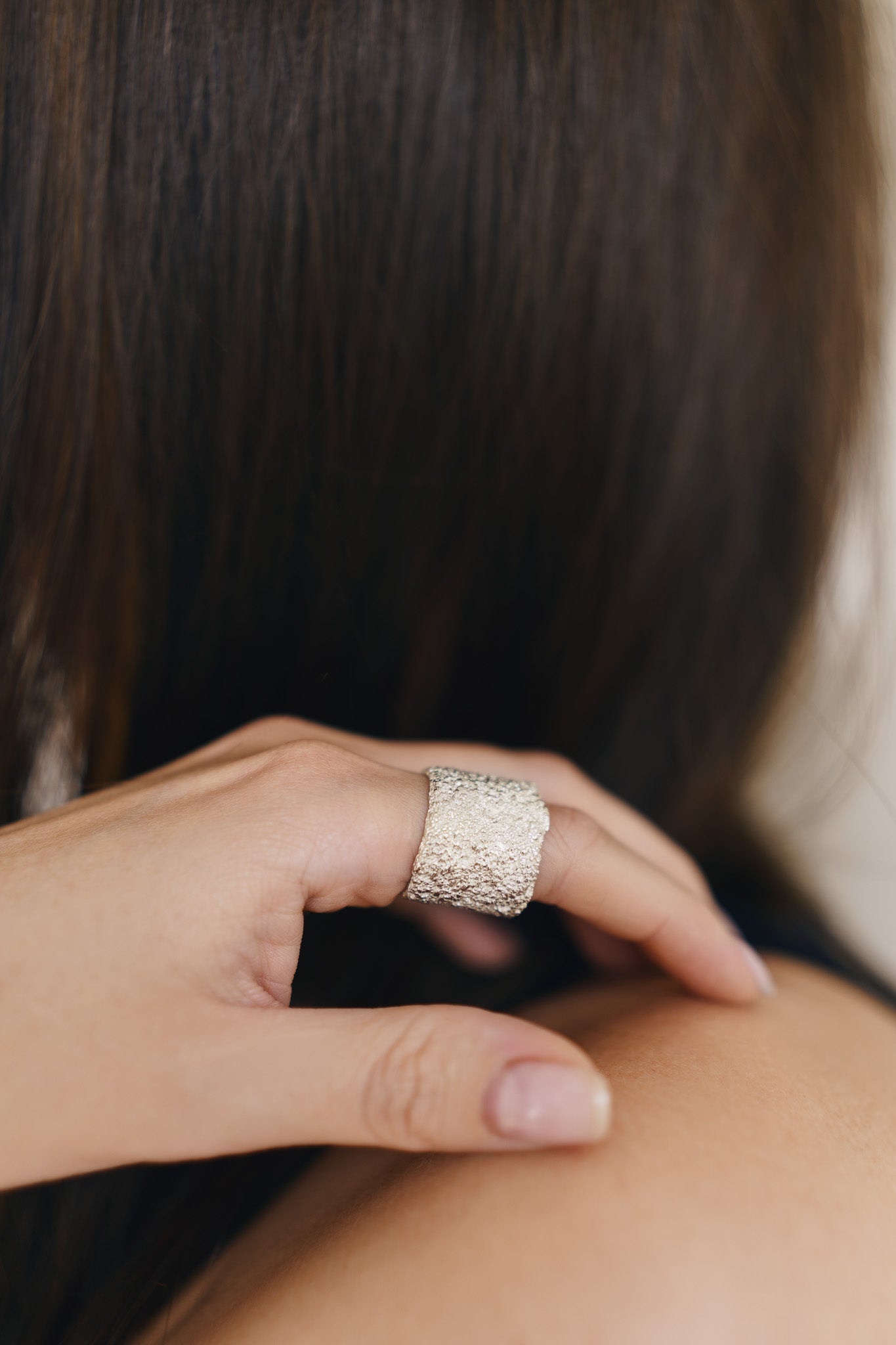 Ring "Sand" light (18 mm)