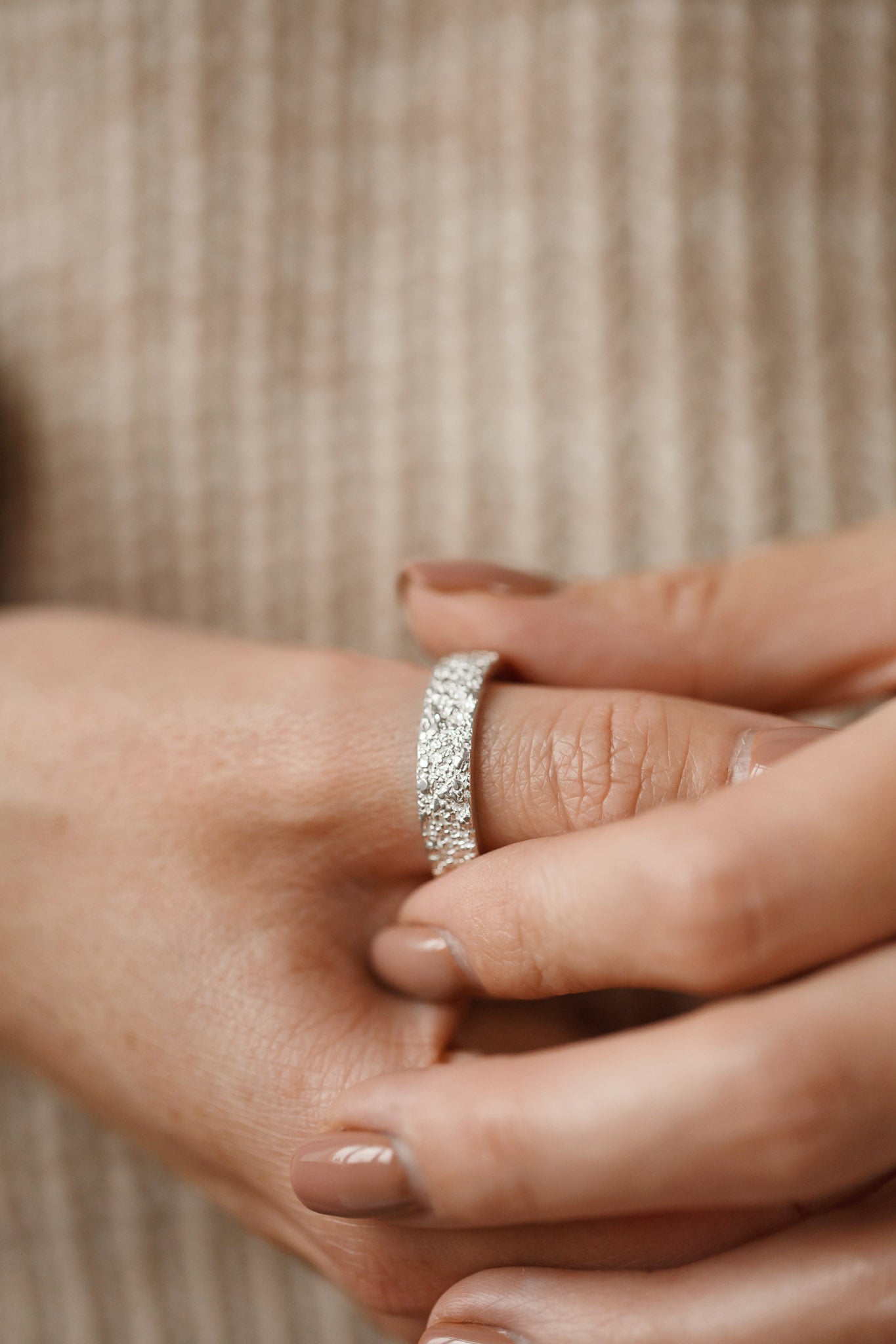 Ring "Sand" light (5 mm)