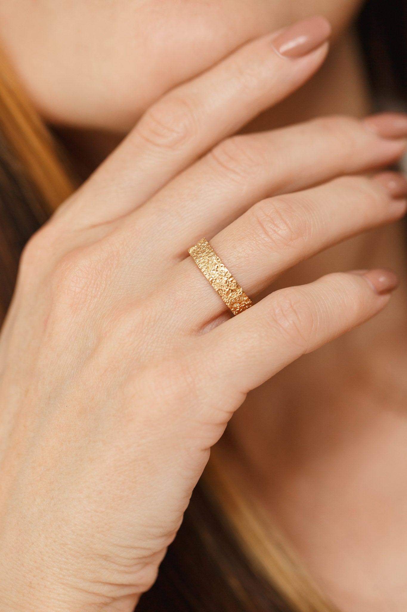 Ring "Sand" light (5 mm)