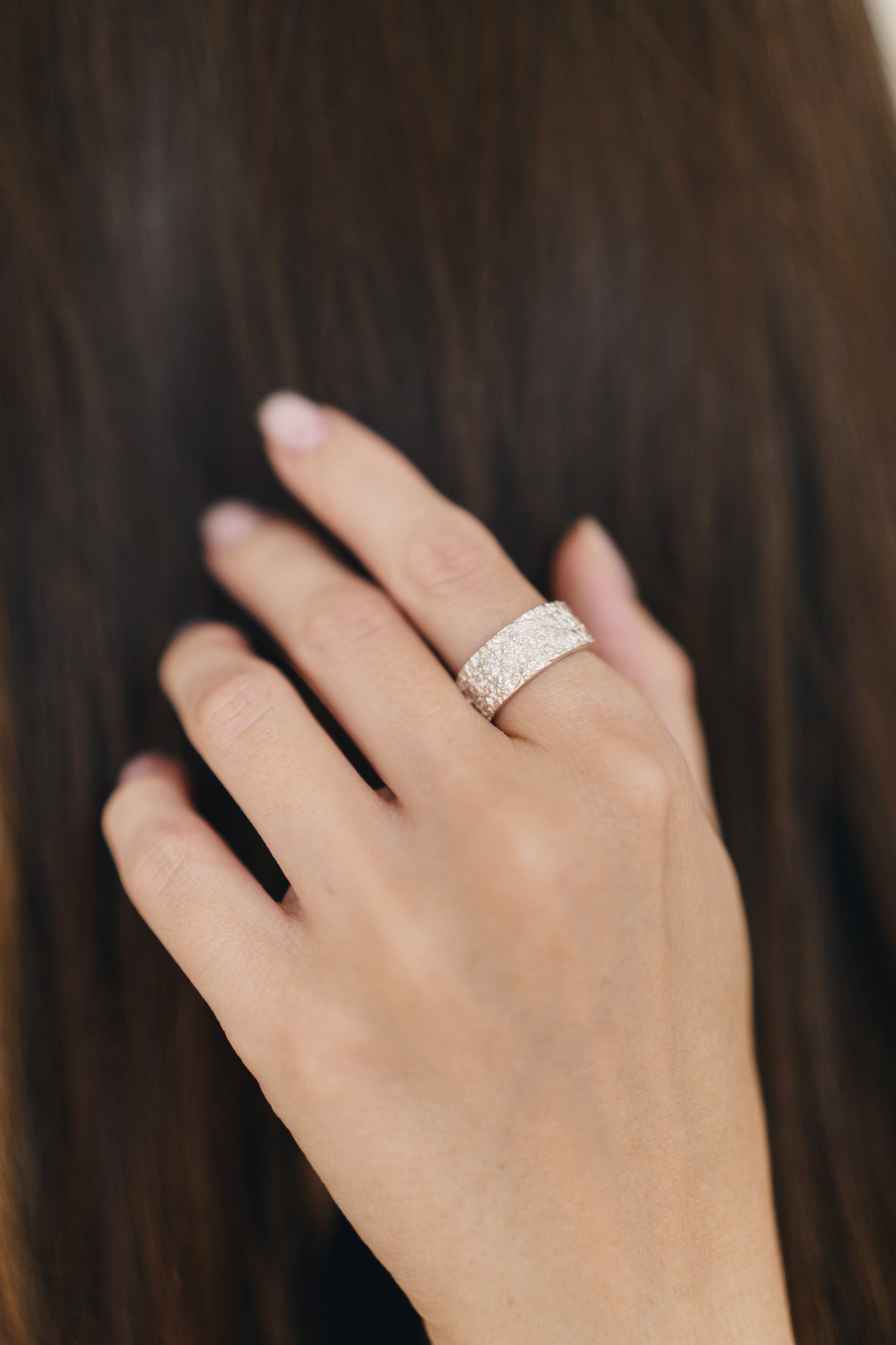 Ring "Sand" light (8 mm)