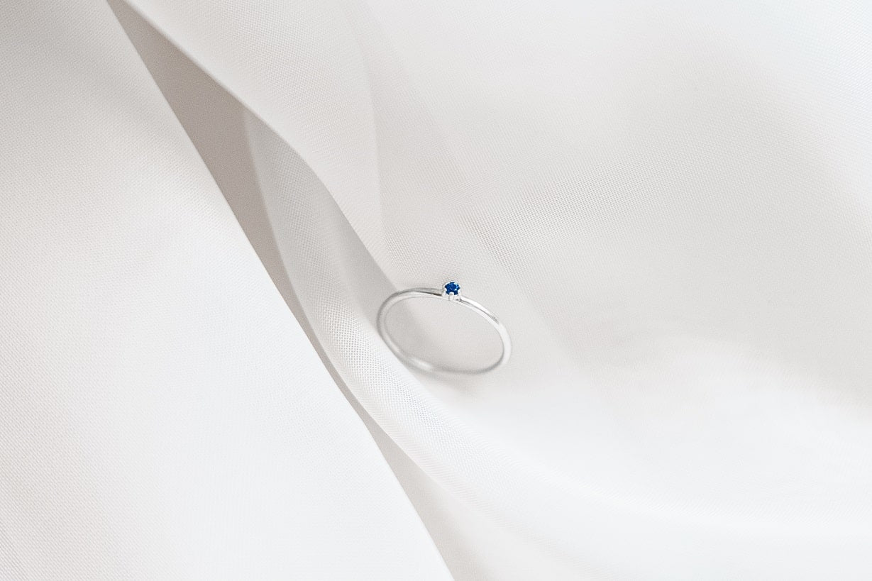 Ring "Dew" (gemstone 1.75 mm)