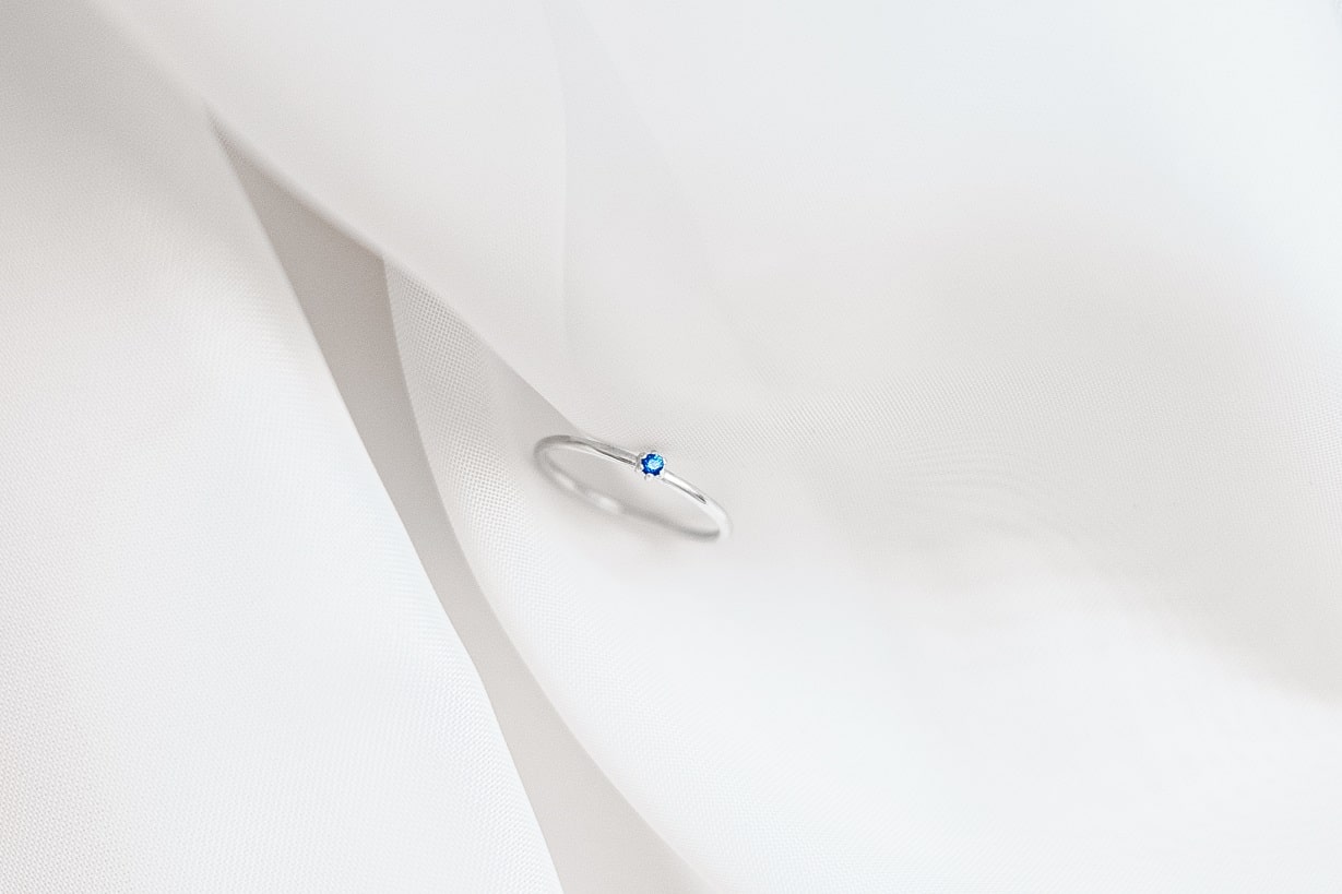 Ring "Dew" (gemstone 1.75 mm)