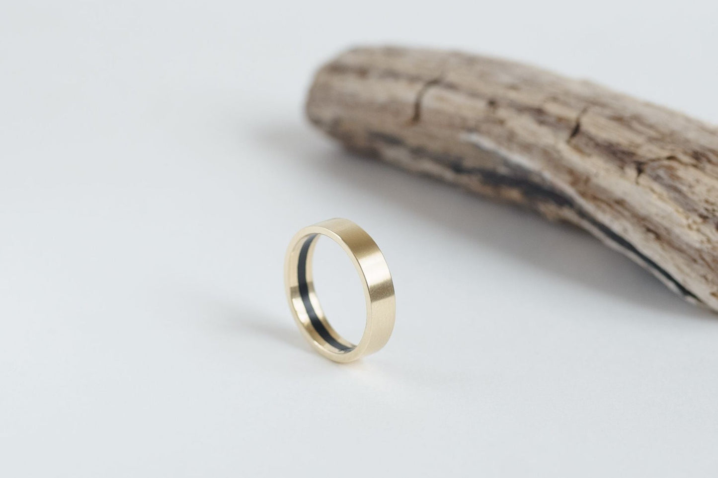 Ring "Secret Stripe" (5 mm) with enamel (different colors to choose from)