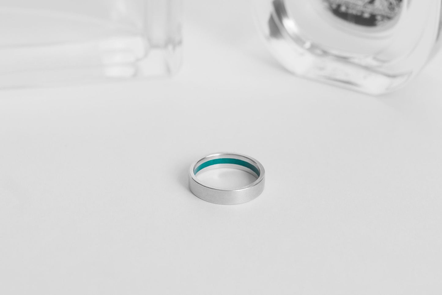 Ring "Secret Stripe" (5 mm) with enamel (different colors to choose from)
