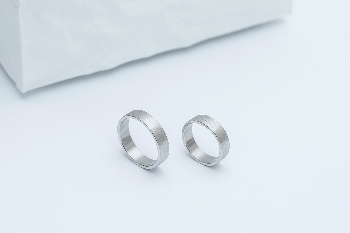 Wedding ring "Simple" (5 mm) brushed