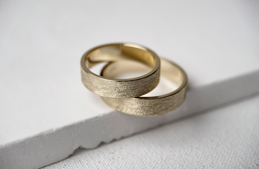 Wedding ring "Simple" (5 mm) brushed