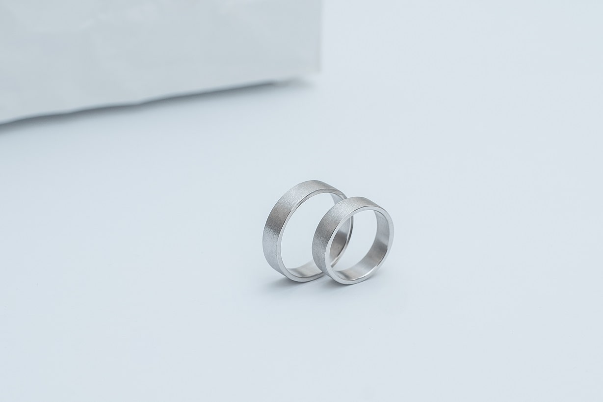 Wedding ring "Simple" (5 mm) brushed