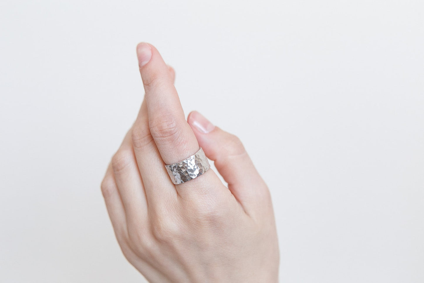 Ring "Simple" (10 mm) hammered