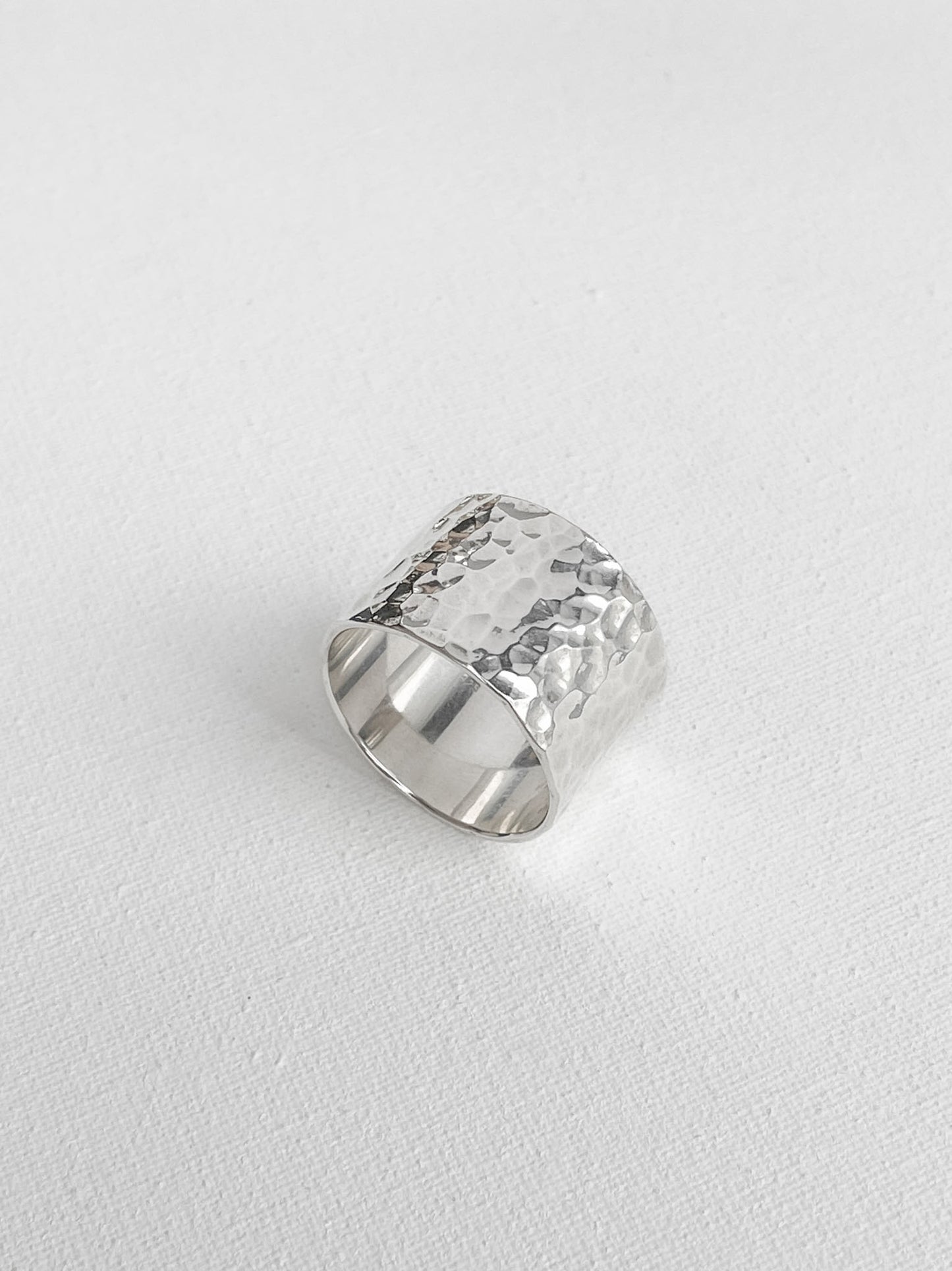 Ring "Simple" (15 mm) hammered