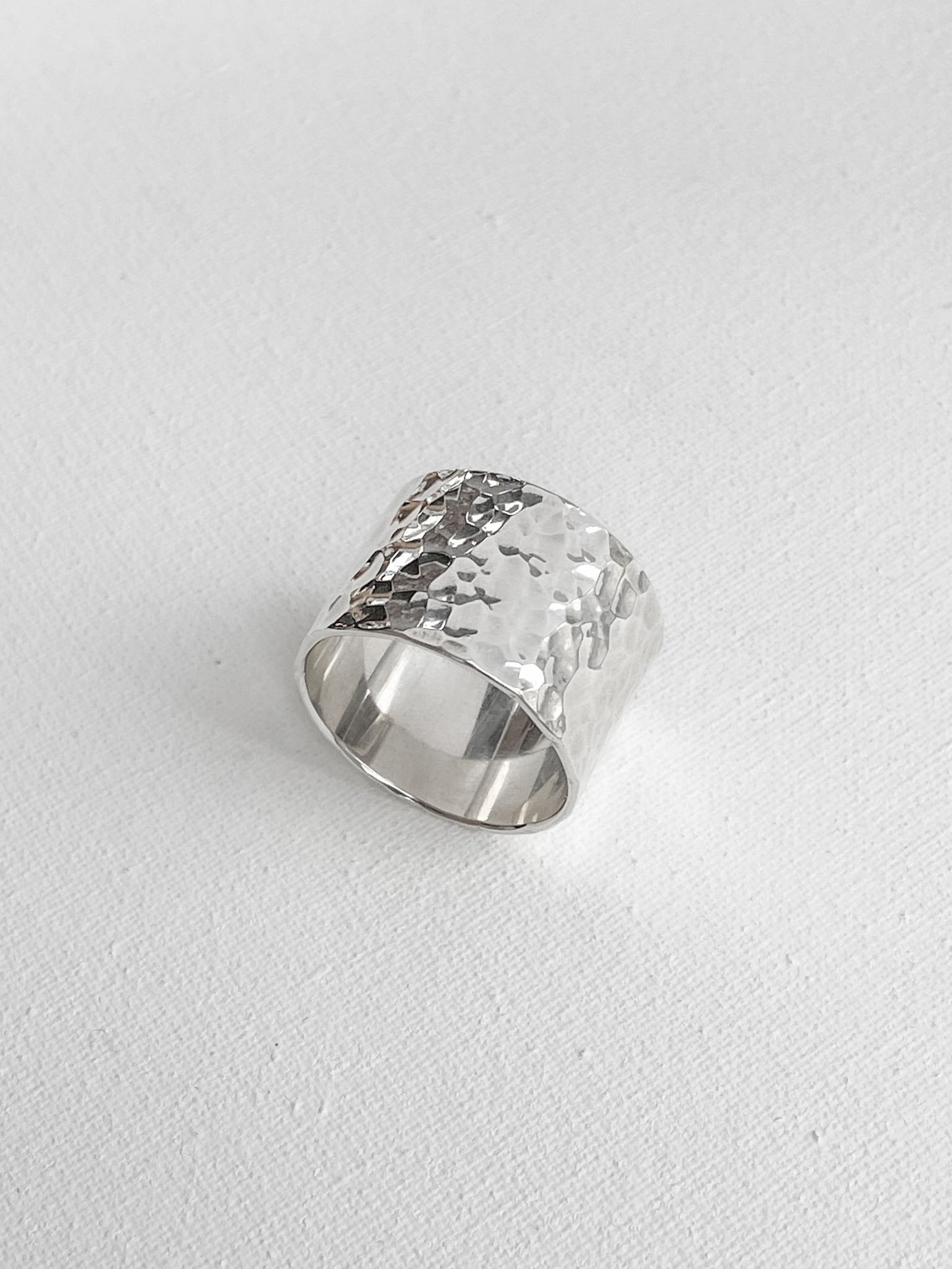 Ring "Simple" (15 mm) hammered