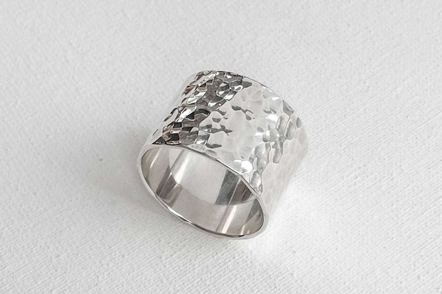 Ring "Simple" (15 mm) hammered