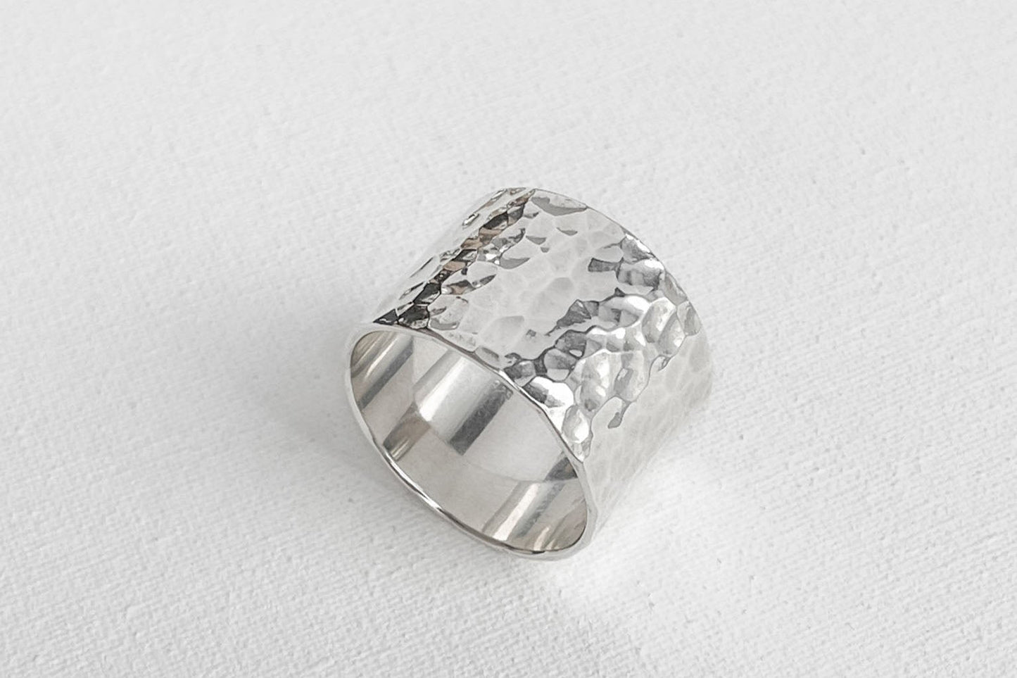 Ring "Simple" (15 mm) hammered