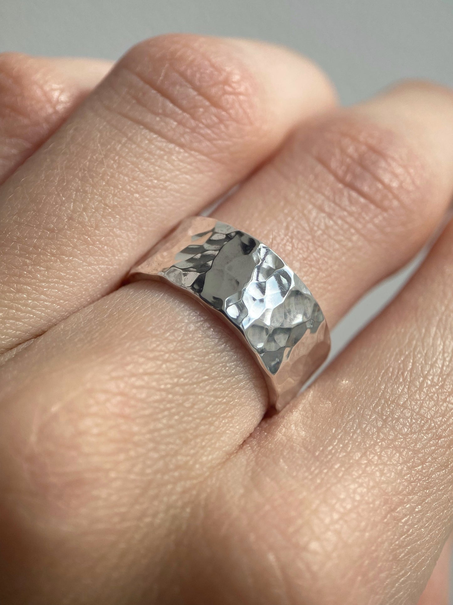 Ring "Simple" (8 mm) hammered
