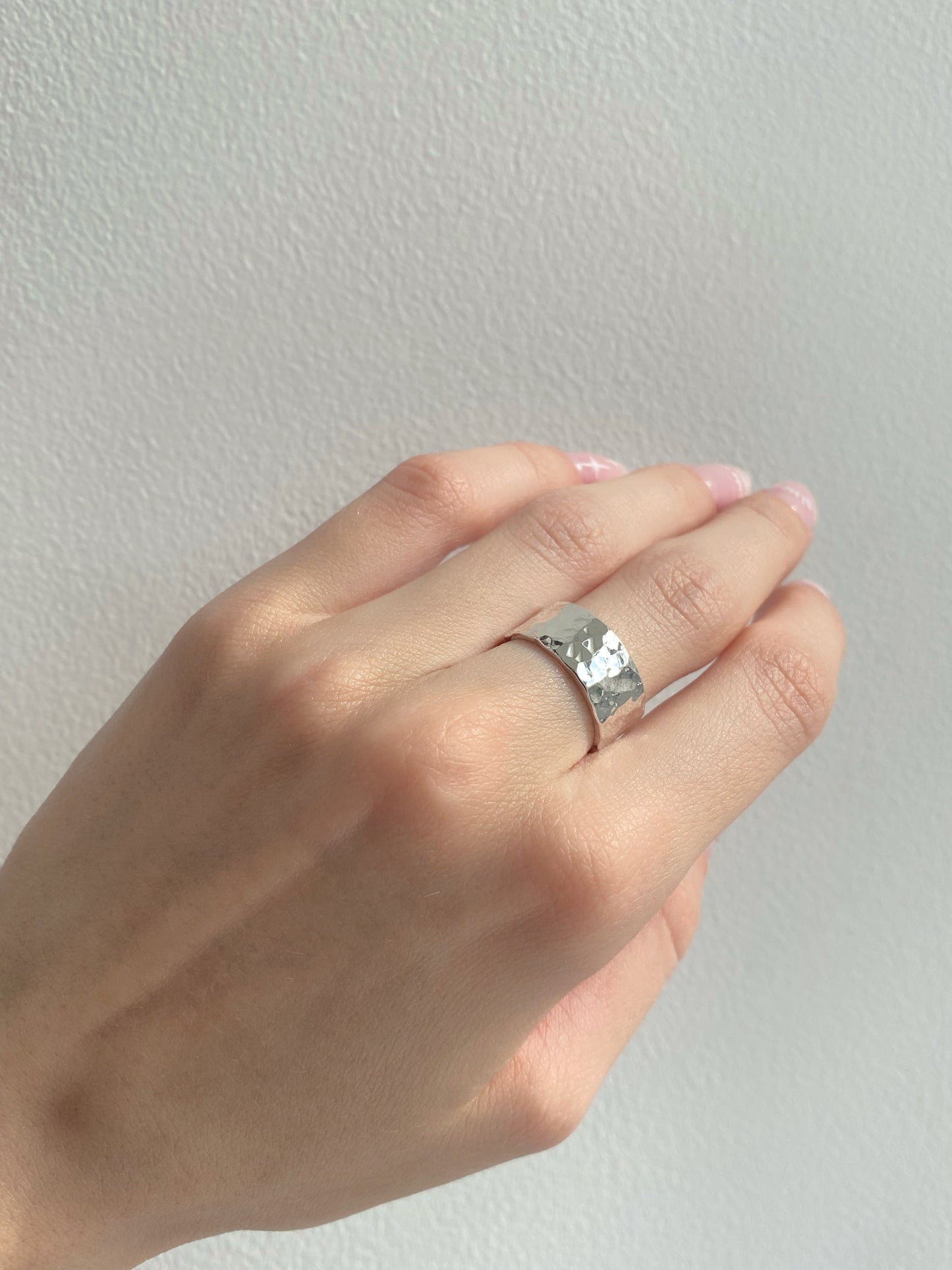 Ring "Simple" (8 mm) hammered