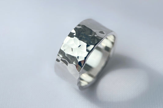 Ring "Simple" (8 mm) hammered