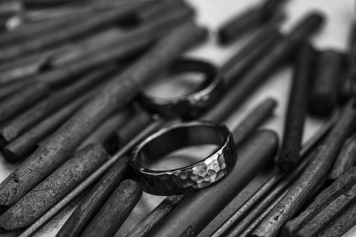 Ring "Simple" (5 mm) forged blackened
