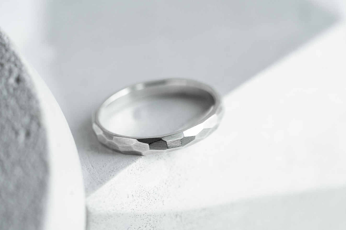 Wedding ring "Small Facets" (3 mm)