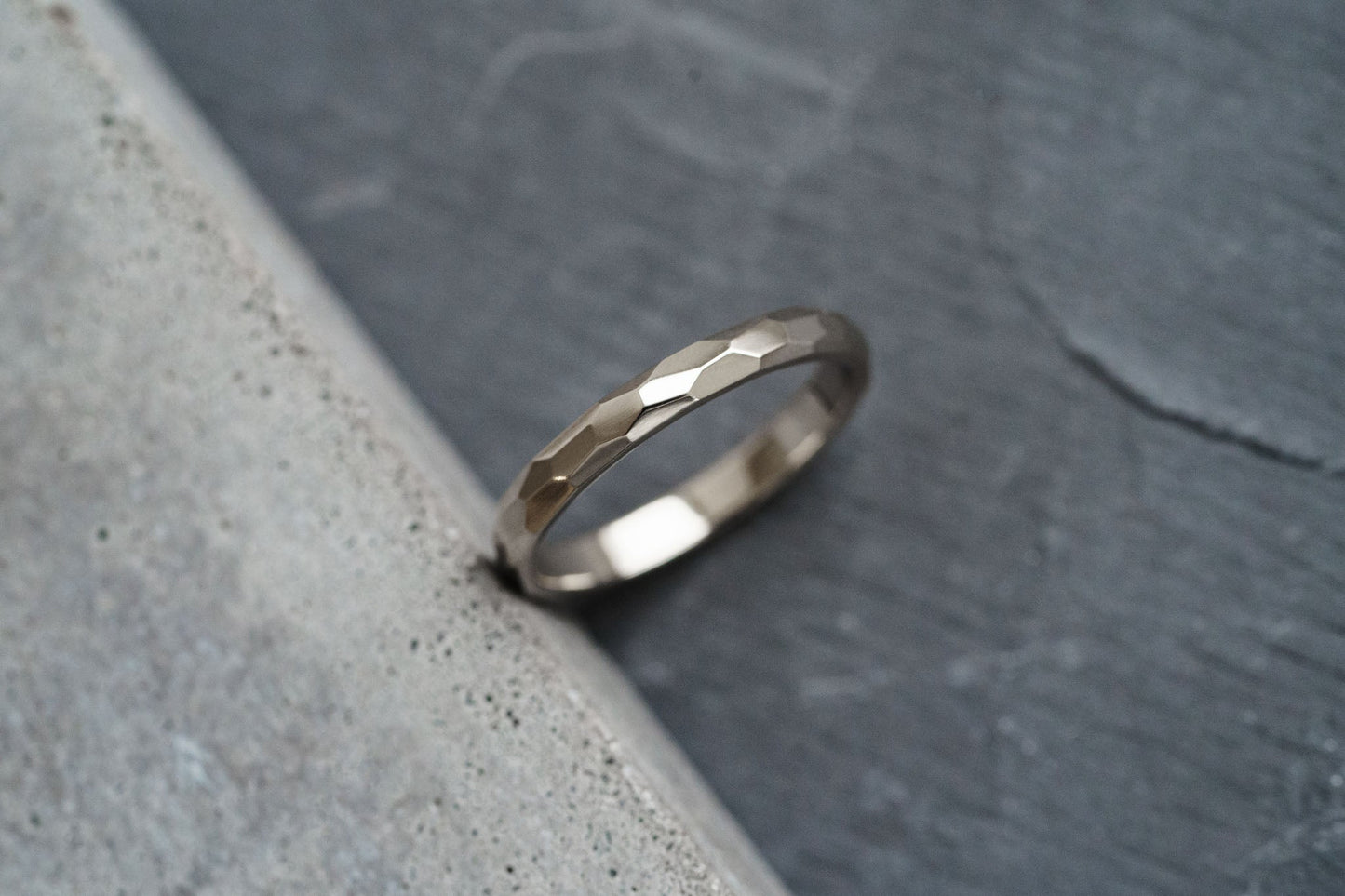 Wedding ring "Small Facets" (3 mm)