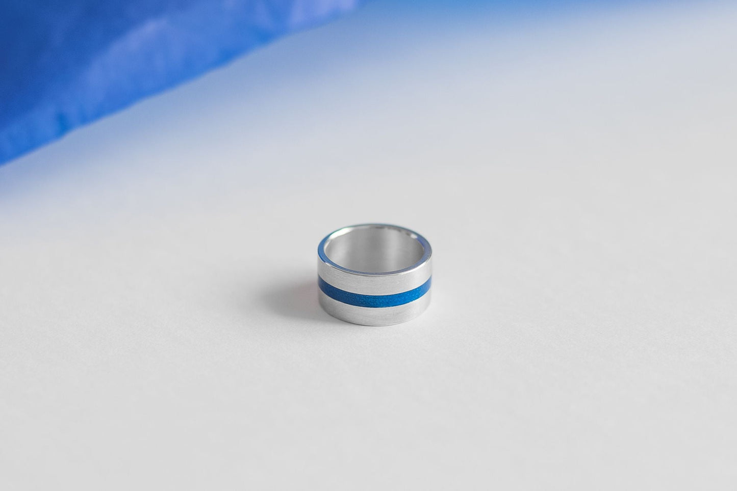 Ring "Stripe" (10 mm) with enamel (different colors to choose from)