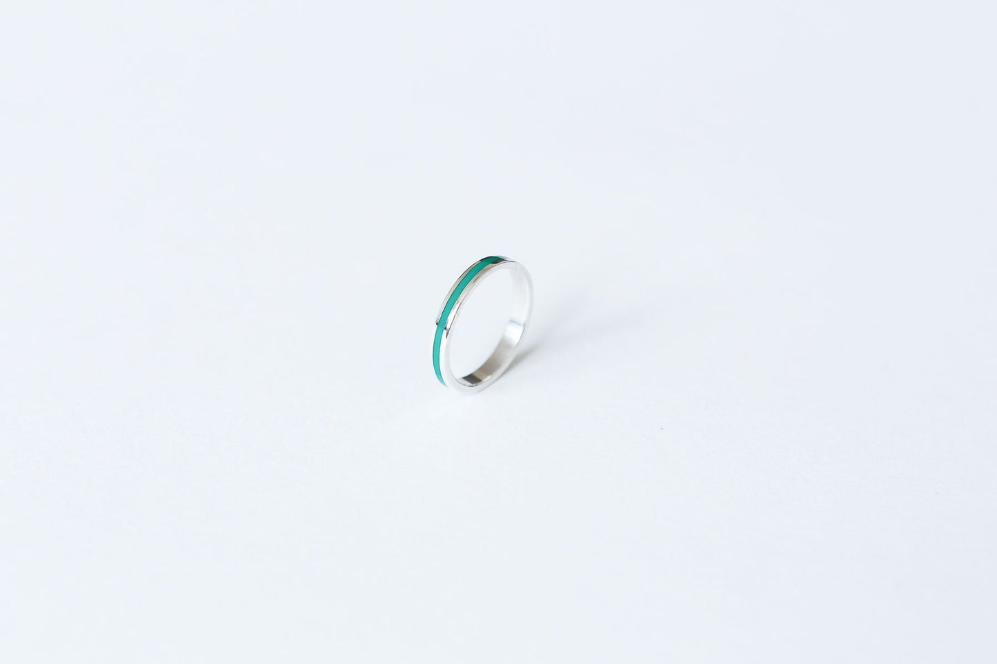 Ring "Stripe" (3 mm) with enamel