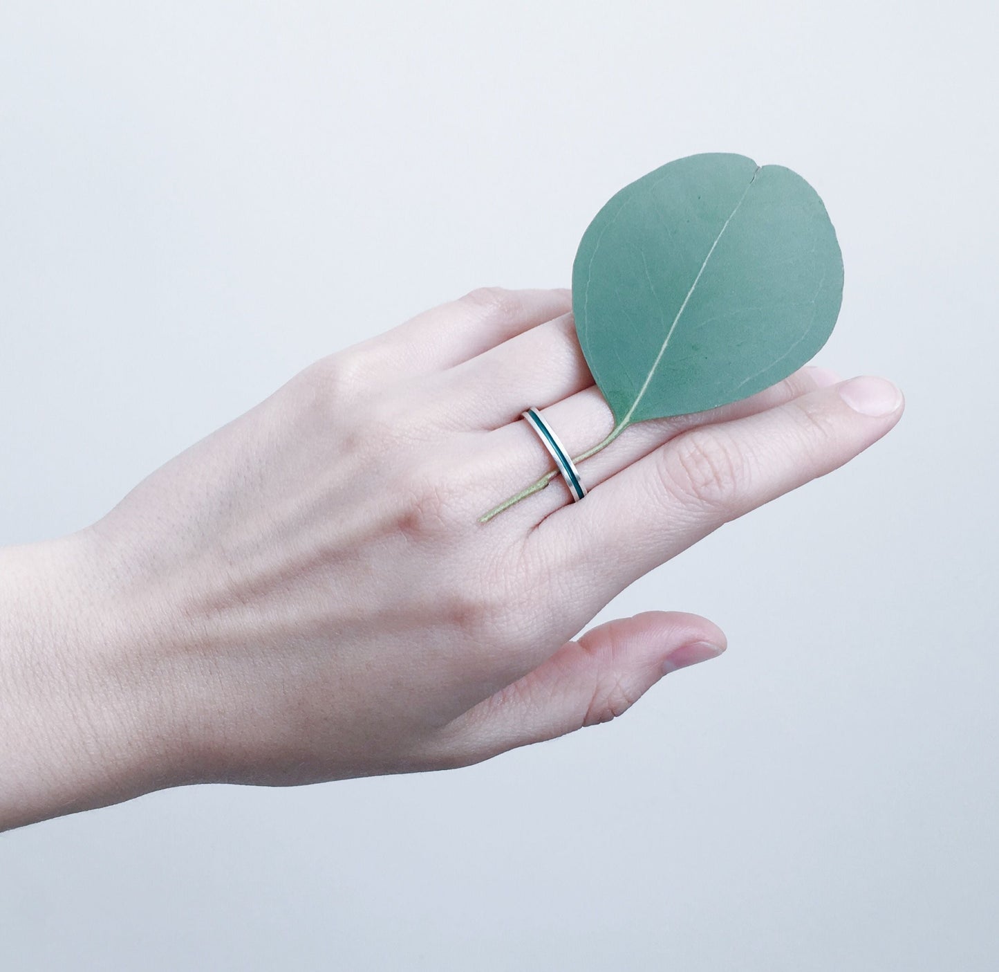 Ring "Stripe" (3 mm) with enamel