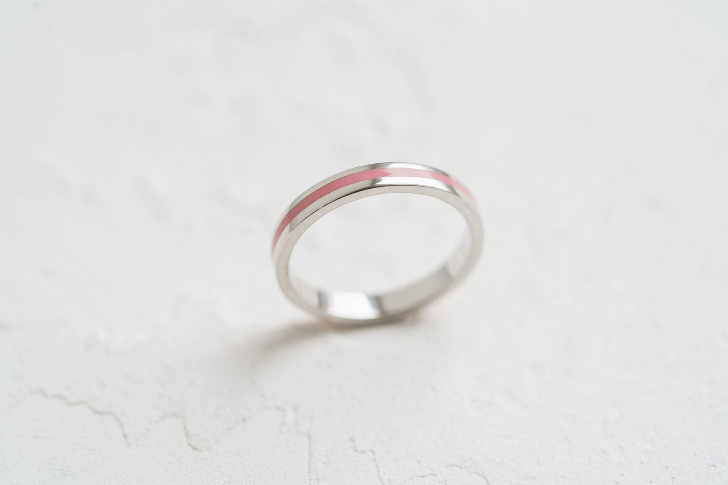 Ring "Stripe" (3 mm) with enamel