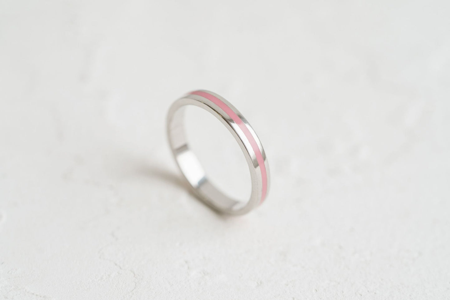 Ring "Stripe" (3 mm) with enamel