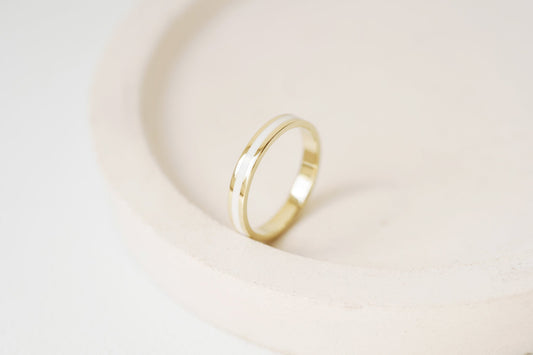 Ring "Stripe" (3 mm) with enamel (different colors to choose from)